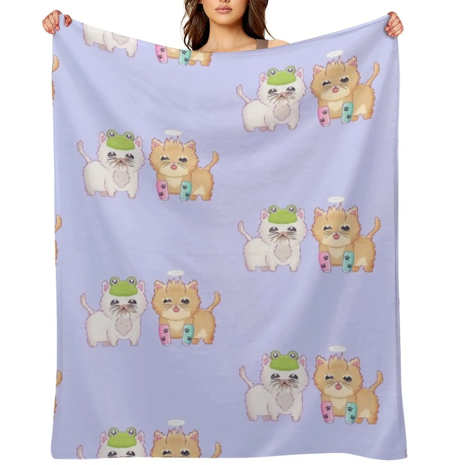 

Wisp and Tater Tot Throw Blanket Designers cosplay anime Beautifuls christmas gifts Blankets
