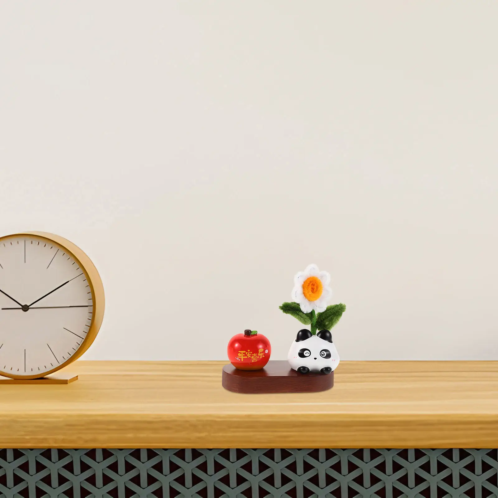 

Creative Dashboard Ornament for Car Resin Wood Fake Flower and Animal Decorative Piece Easy Install Bonsai Style Auto Interior