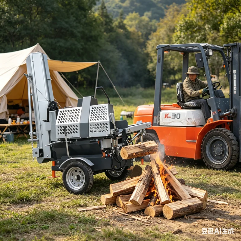 YG Customized For 30 Ton Log Splitter With 24HP Engine Hydraulic Feeding 50cm Log Diameter-New Firewood Processing Machine