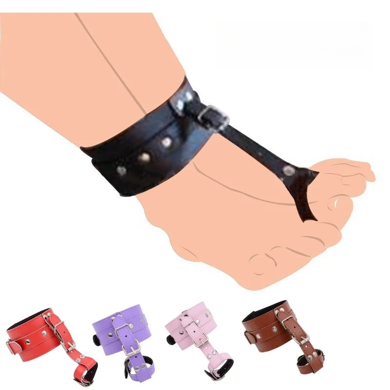 Bdsm القيود مجموعة ألعاب الجنس من SM الرقيق الوثن أصفاد جلدية الإبهام أصابع عبودية الكفة ل 18 + لوازم الملحقات الغريبة #1