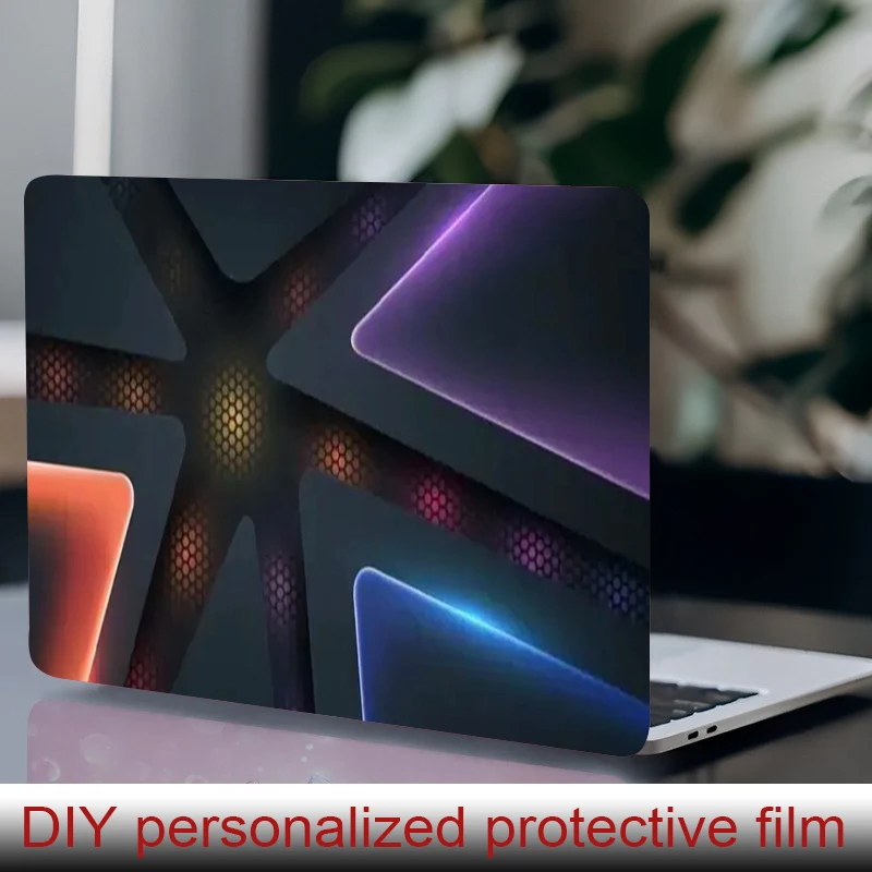 

2 наклейки для ноутбуков, защитная пленка Honeycomb, наклейка для самостоятельной установки, устойчивая к царапинам.