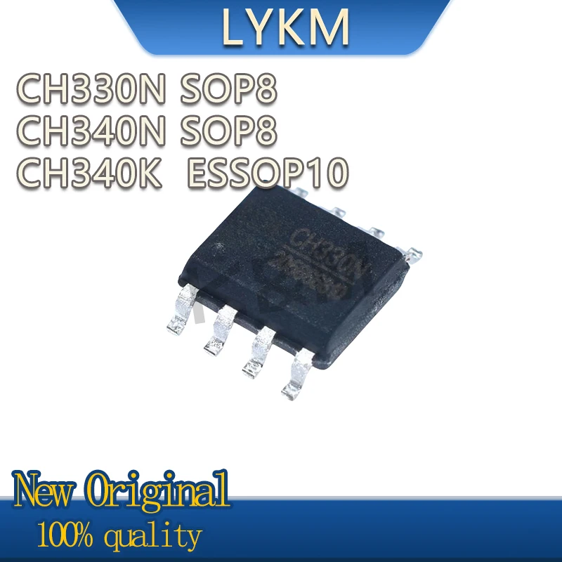 5/PCS New Original CH330N CH340N SOP8 CH340K  ESSOP10 USB to serial chip In Stock