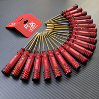 RJXHOBBY Red Super Hard HSS titanium plated Allen wrench Screwdrivers Tools Kit 1.5 2.0 2.5 3.0 4.0 mm for RC Model Airplane