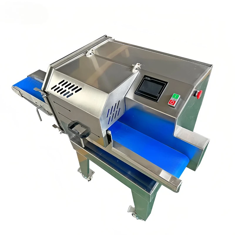 New commercial meat slicer with restaurant and deli motor - semi-automatic high rigidity 500-800 kg/h capacity