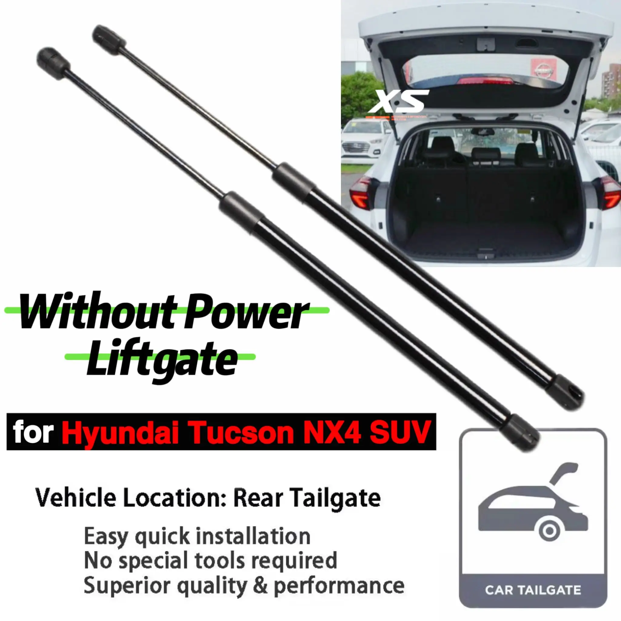 

Амортизаторы задней двери багажника 81840-N7000 для Hyundai Tucson NX4 2021-2025, гидравлические пружины-амортизаторы для подъема багажника внедорожника