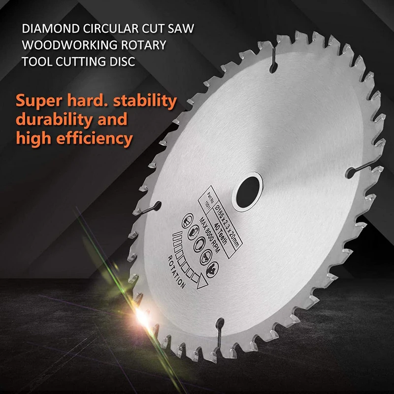 4-10 인치 110-255mm TCT 톱 디스크 목재 플라스틱 금속 용 미니 원형 톱 블레이드 회전 카바이드 절단 도구 40/60 치아