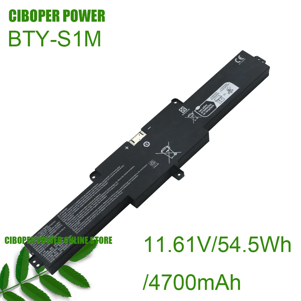 CP Laptop Battery BTY-S1M 11.61V/4700mAh/54.5Wh For Claw A1M A1M-025HK A1M-050US A1M-051US Gaming Handheld PC Tablet