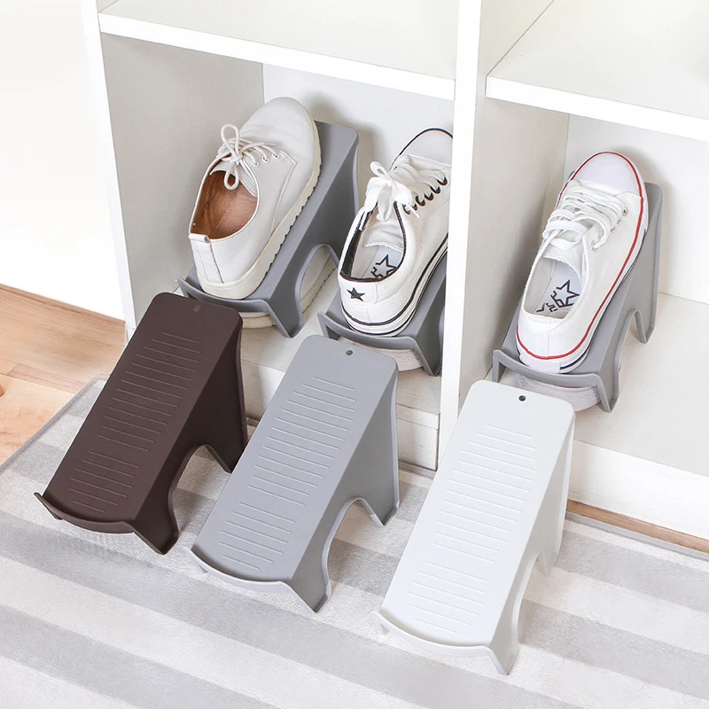 1/5PCS Adjustable Shoe Rack Organizer Shoe Slot Space Saver Double-layer Shoe Rack Organization Shoes Storage Rack Shoe Box