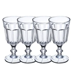 4PCS 250ml Absinth Glass | Decorative Stemmed Glass | Perfect for Absinthe, Liqueurs, Spirits, Cordial and Wine