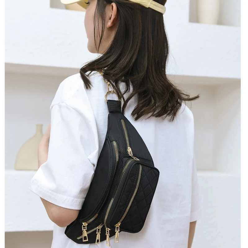 

Rhombus Chain Fanny Pack Large Capacity Women's Fashion Messenger Bag Mobile Phone Shoulder Bag