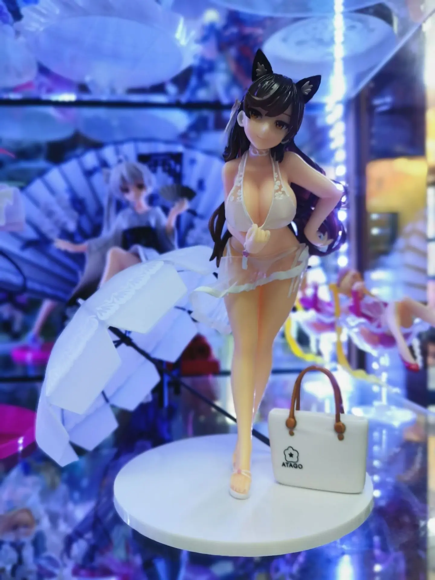 

18cm Anime Game Azur Lane Atago Ver Midsummer March Anime Sexy Girl Action Figure Toy Hentai Adults Collection Model Doll Gifts