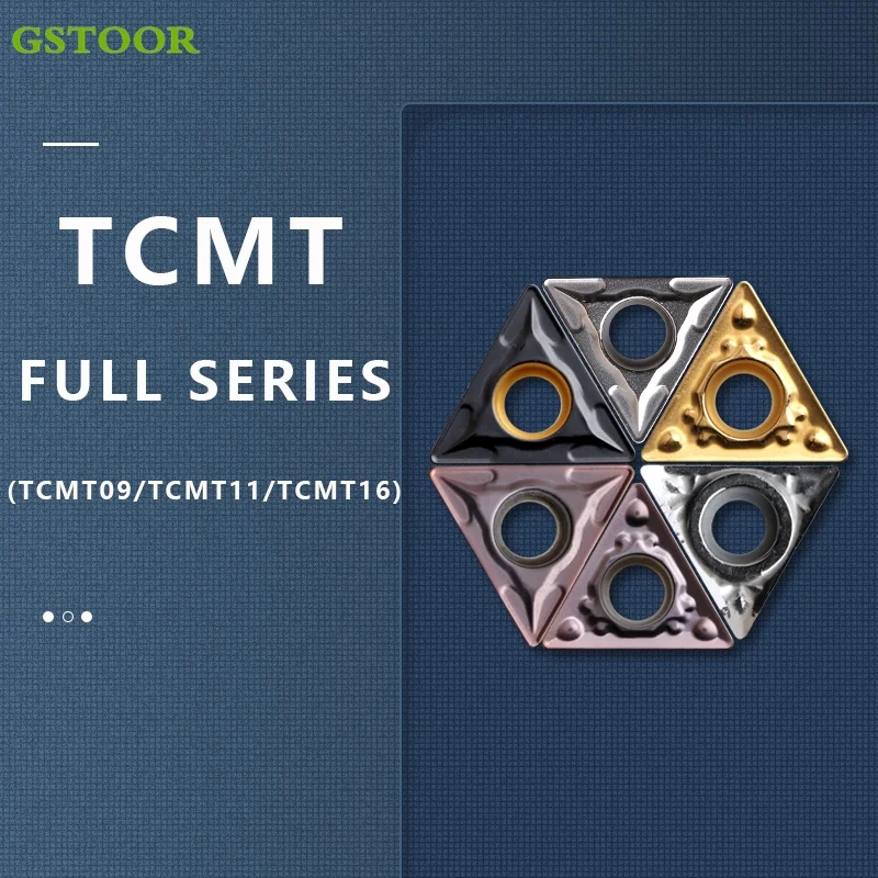 

TCMT090204 TCMT110204 TCMT110208 TCMT16T304 TCMT16T308 CNC Lathe Internal Hard Alloy Cutting Blades Carbide Inserts For P.M