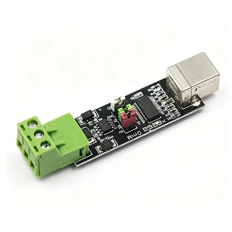 1Pcs USB To TTL RS485 Dual Function Dual Protection Serial Communication Module