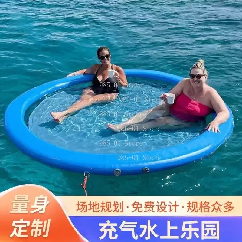 Thickened Eco-Friendly PVC Pool Floats - Inflatable Water Hammock, Round Float Ring, Lounge Chair, Floating Table & Water Bed