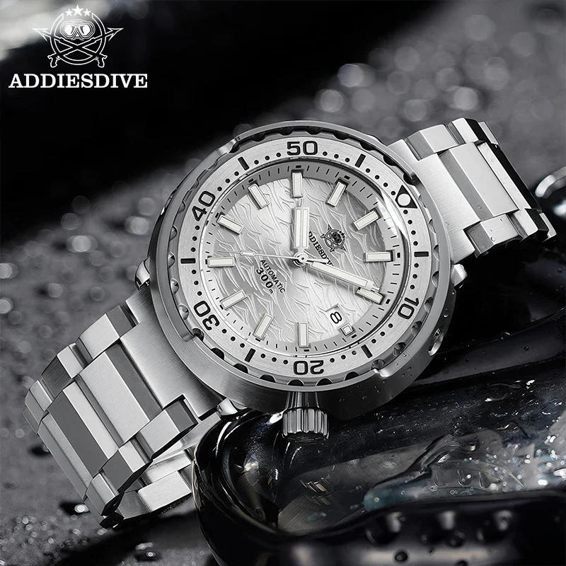 

ADDIESDIVE Men's Watch Sapphire Glass AD2098 BGW9 Luminous NH35 Automatic Mechanical Watch Diver 30Bar Waterproof