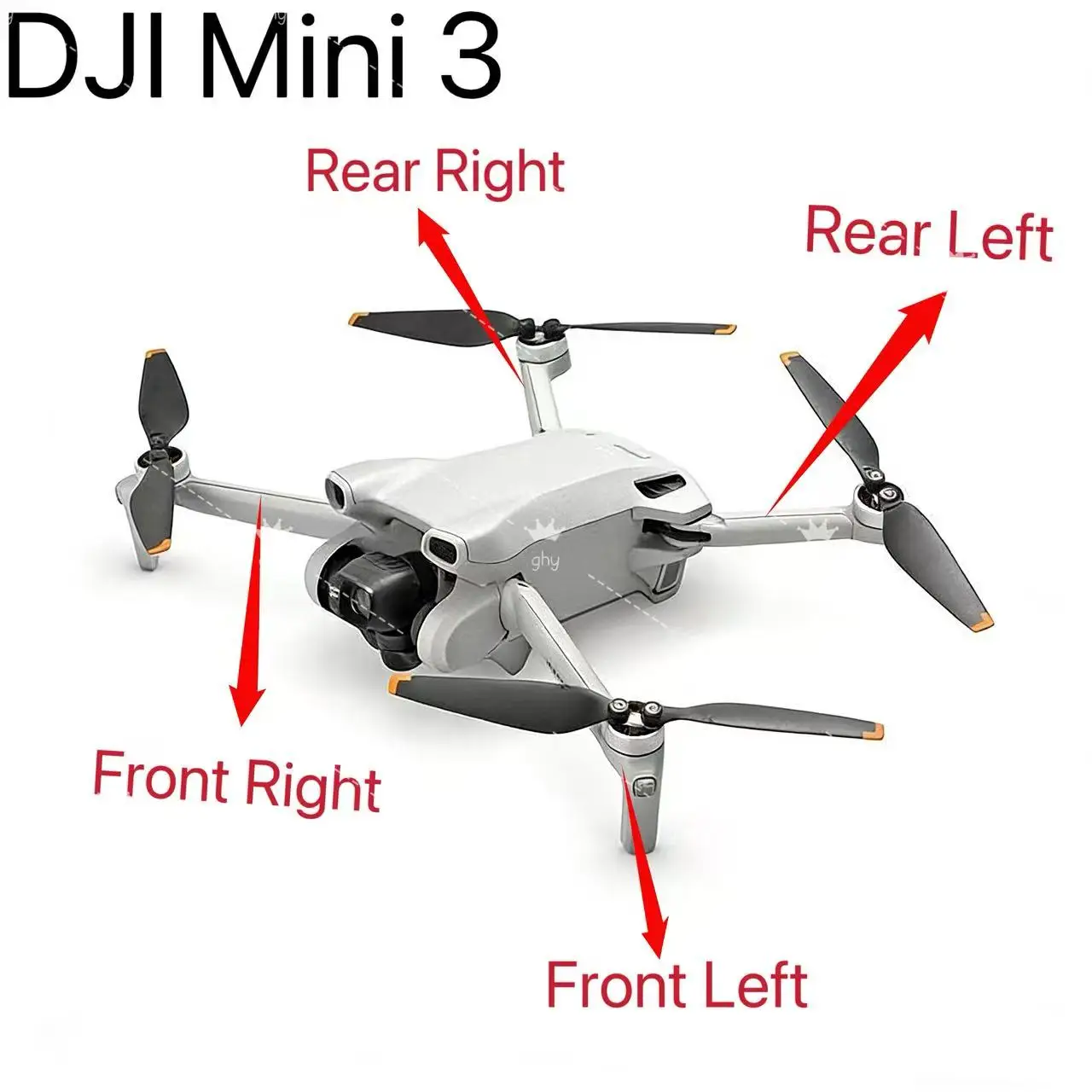 

For DJI MINI 3 Front Left Arm/Fron Right Arm/Rear Left Arm/Rear Right Arm
