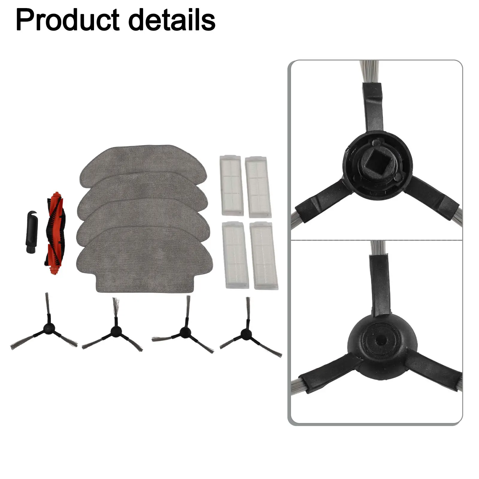 

Essential Replacement Parts Bundle for Karcher RCV 3 Vacuum Cleaner Includes Main Brush and Side Brushes with Filters