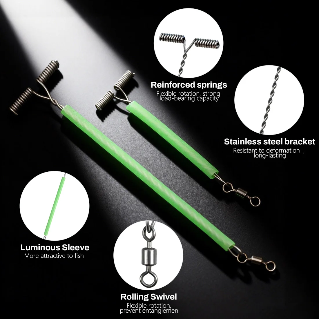 FishTrip Conector Equilibrio Luminoso con Giratorio para Agua Salada - imagen 2