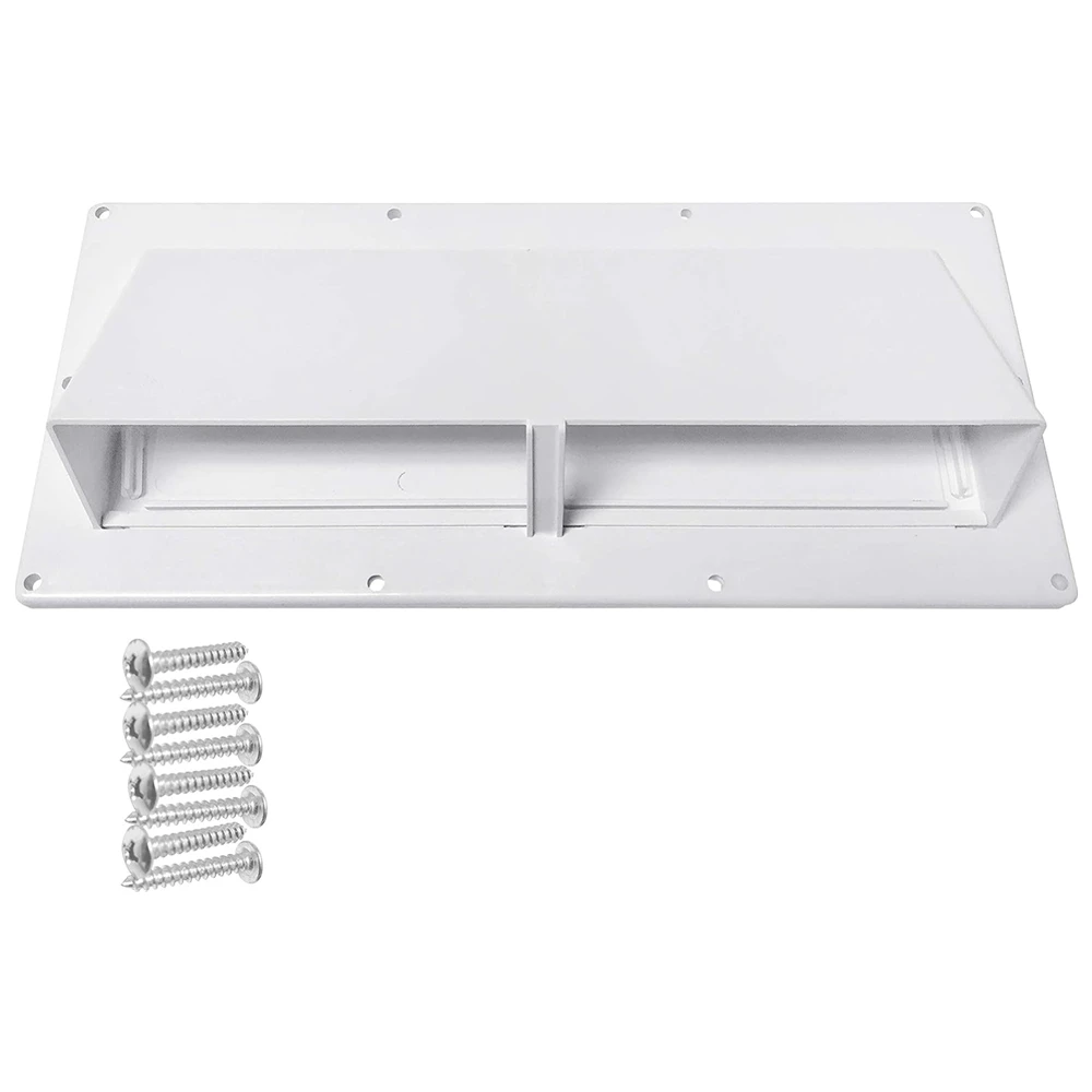 ​RV Exhaust Vent Cover - RV Range Hood Vent/RV Range Hood Cover/Sidewall Vent w/Locking Flap (White) Practical And Durable