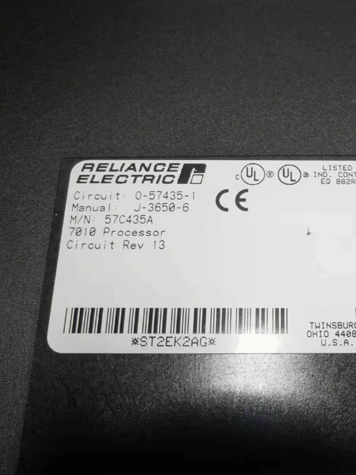 RELIANCE ELECTRIC Ryan Card 57C435A Original Spot Bargaining