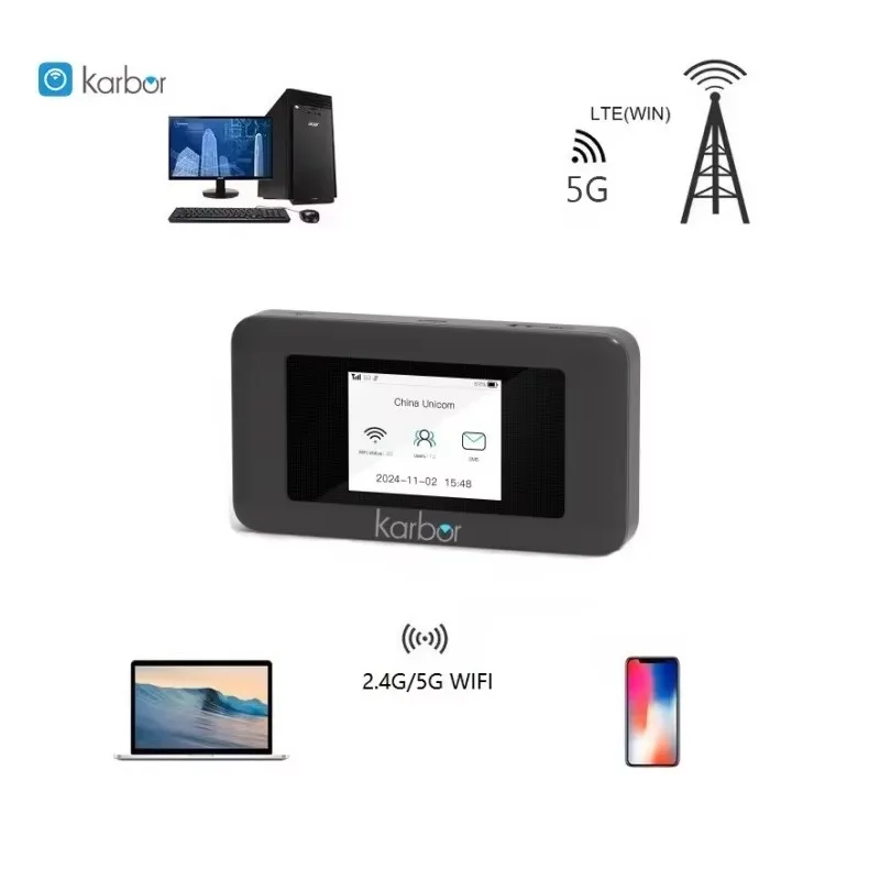 

Karbor MIFI 5g Portable Wifi Router 5G Mi-Fi Wifi6 Router 5g Router with Sim Card