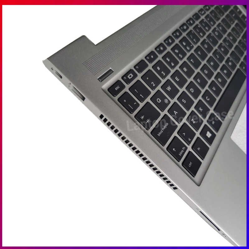 لوحة مفاتيح كمبيوتر محمول جديدة أمريكية/إسبانية/روسية/لاتينية لأجهزة Probook 440 G6 445 G6 440 G7 445 G7 Palmrest الغطاء العلوي #3