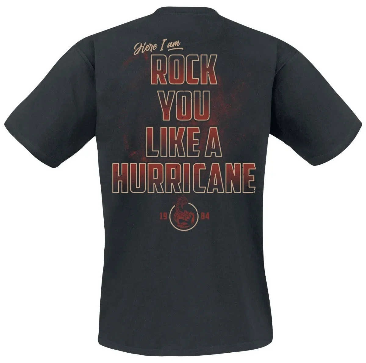 Scorpions Rock You Like A Hurricane Print T-Shirt, 100 % Baumwolle, Unisex, Rock-Fans, lässiges T-Shirt – Detail 3