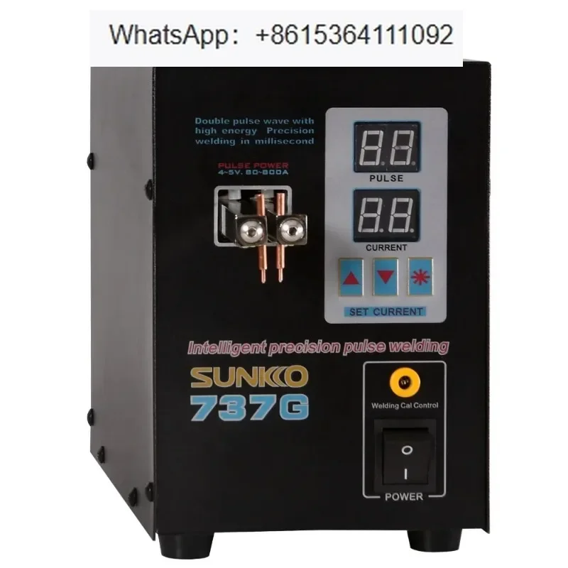 SUNKKO 737G Spot welder 1.5kw LED illumination Dual Digital Display double pulse Welding Machine for 18650 battery