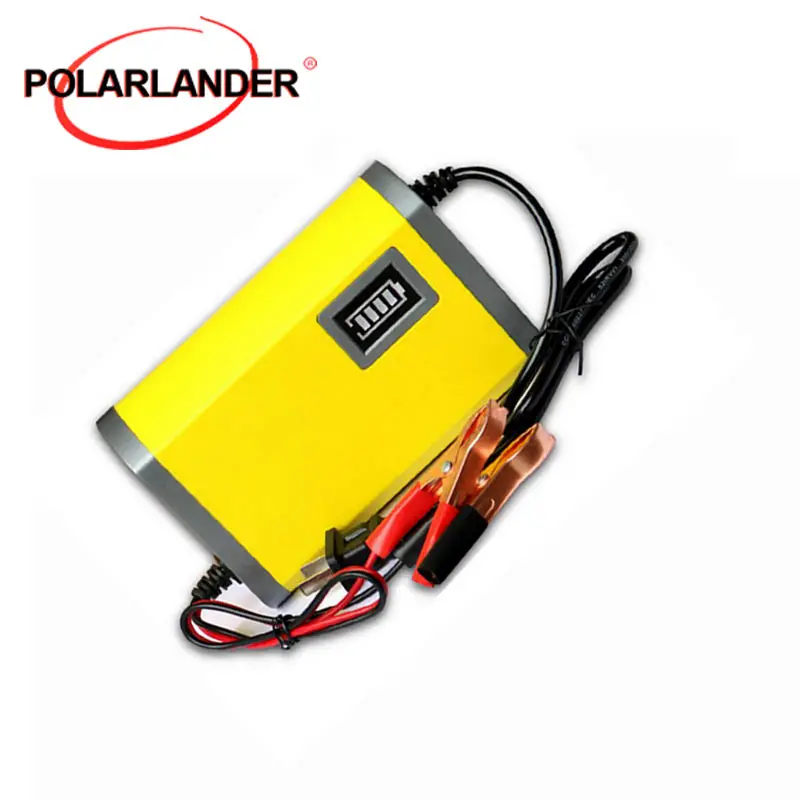 12V 6A Smart Automatic Battery Charger 220V AC US Plug Overcharge Protection For Car Motorcycle 28-63AH Lead Acid Gel Battery