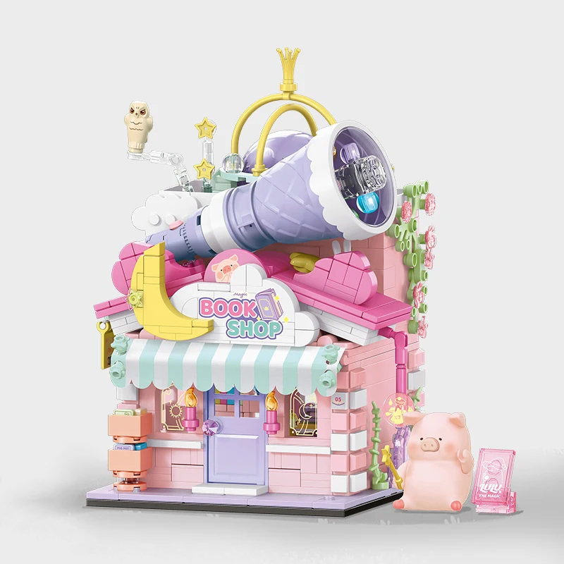 883pcs City Street View Building Blocks For Kids Toys Streetscape Architecture Assemblage Mini Bricks