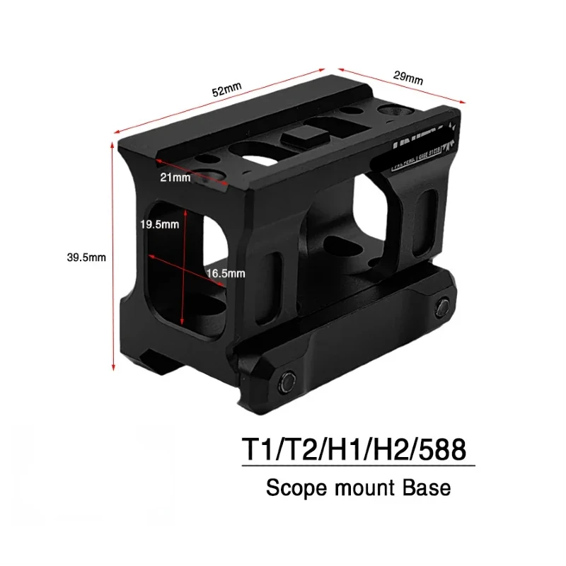 2025 ใหม่ UNITY Fast Riser Mount สําหรับยุทธวิธี Airsoft T2 ROMEO5 Red Dot Sight ขอบเขต Universal ความสูง Bracket