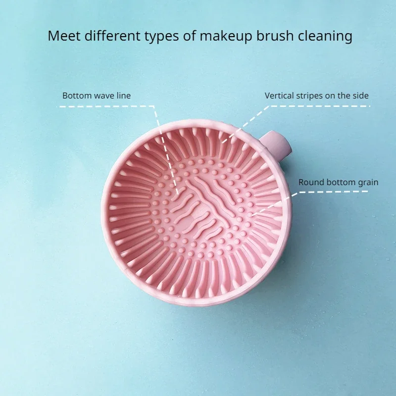 Makeup Brush Cleaner Folding Powder Puff Cleaning Bowl Eyeshadow Brushes Wash Clean Mat Beauty Tools Soft Silicone Scrubber Box