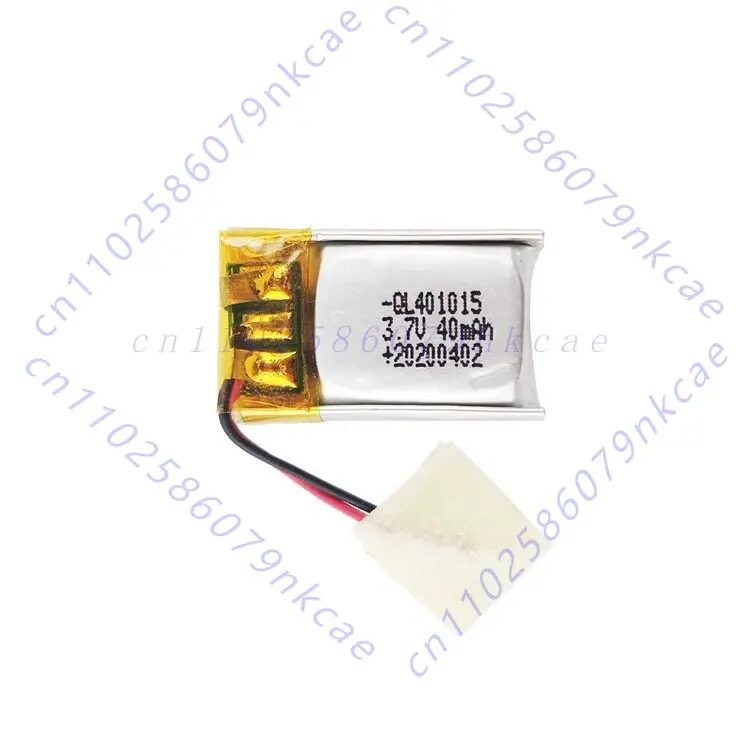 For 3.7V Bluetooth lithium battery 401015 polymer lithium battery 40mAh hearing aid Walkman pair of ears