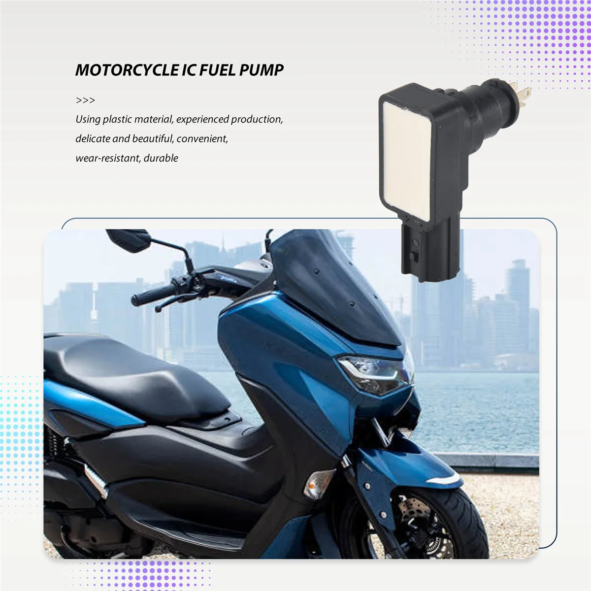 مجموعة مضخة وقود للدراجات النارية بدون فرش ، وحدة تحكم مناسبة لسيارات Aerox ، Nmax ، Mxi ، Mio125 ، 148 S