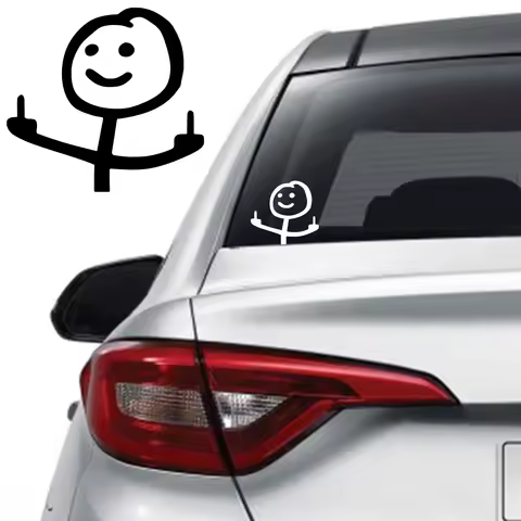 Creative FK Funny Stickers Middle Finger Styling waterproof Decals Cars Trucks Window Windshield Bumper Erect Decor Accessories