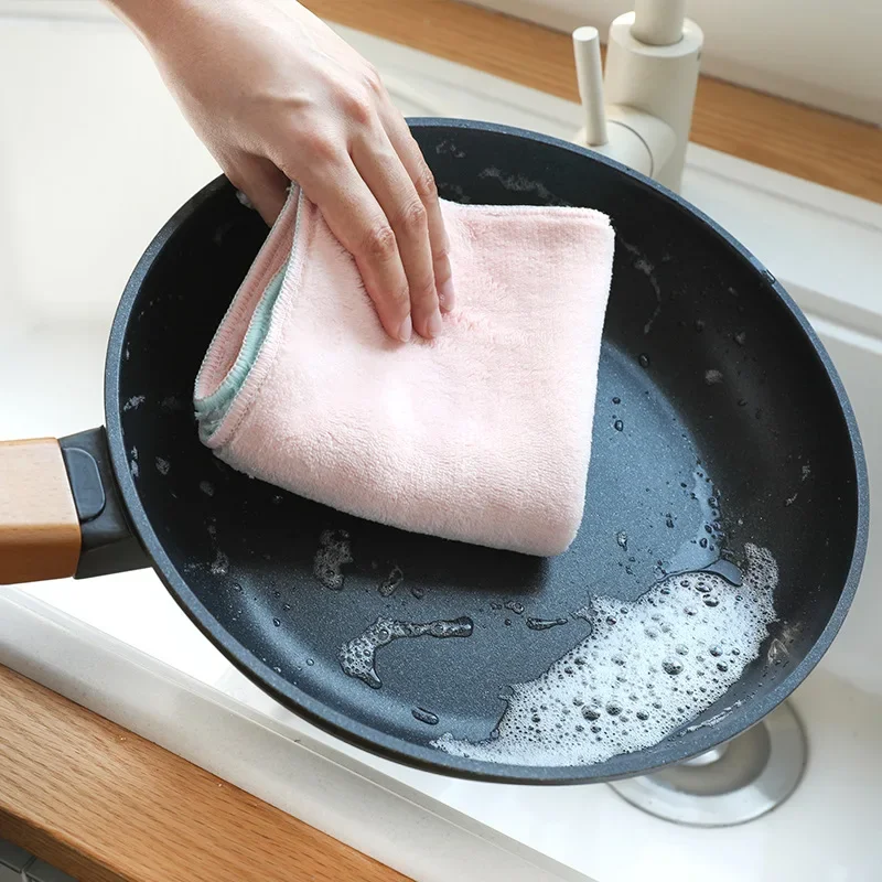 3pcs/lot Home Microfiber Towels for Kitchen Absorbent Thicker Cloth for Cleaning Micro Fiber Wipe Table Kitchen Towel