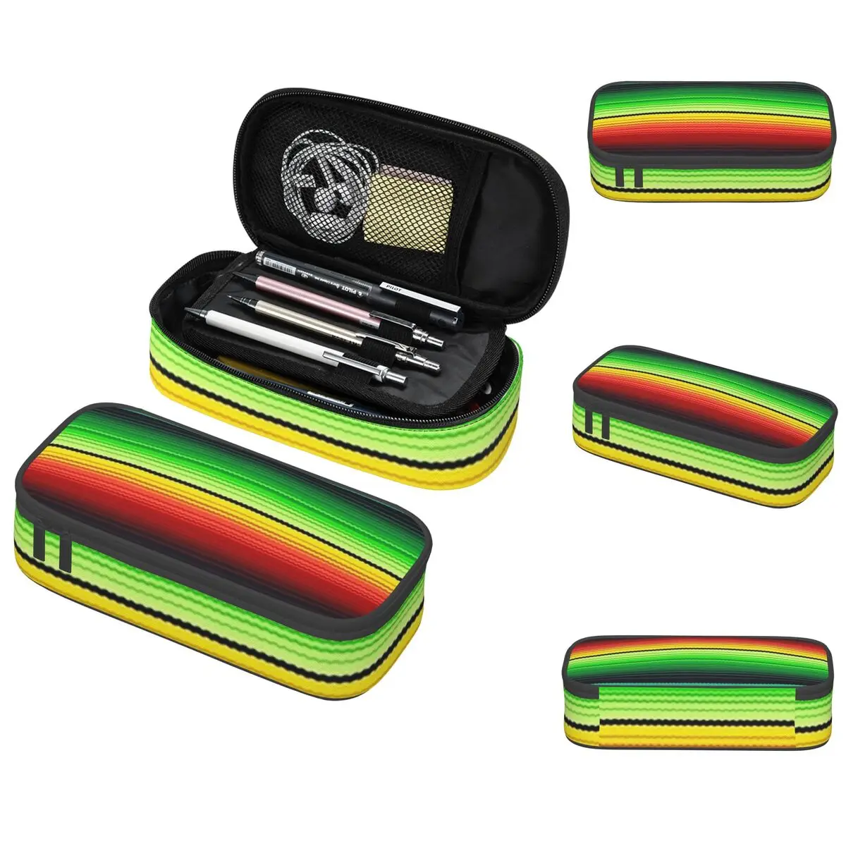 Mexican Indigenous Blanket Pencil Case for Studen Gifts Pen Box Pencil Bag Stationery Supplies Pen Holder Bag