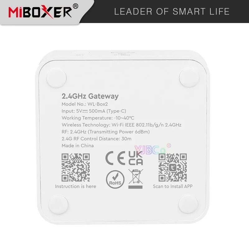 Miboxer 2.4GHz Gateway WL-Box2 Tuya WiFi Smart Controller With Smart Life APP Alexa Google Home For Mi-Light LED Bulb/Light Lamp
