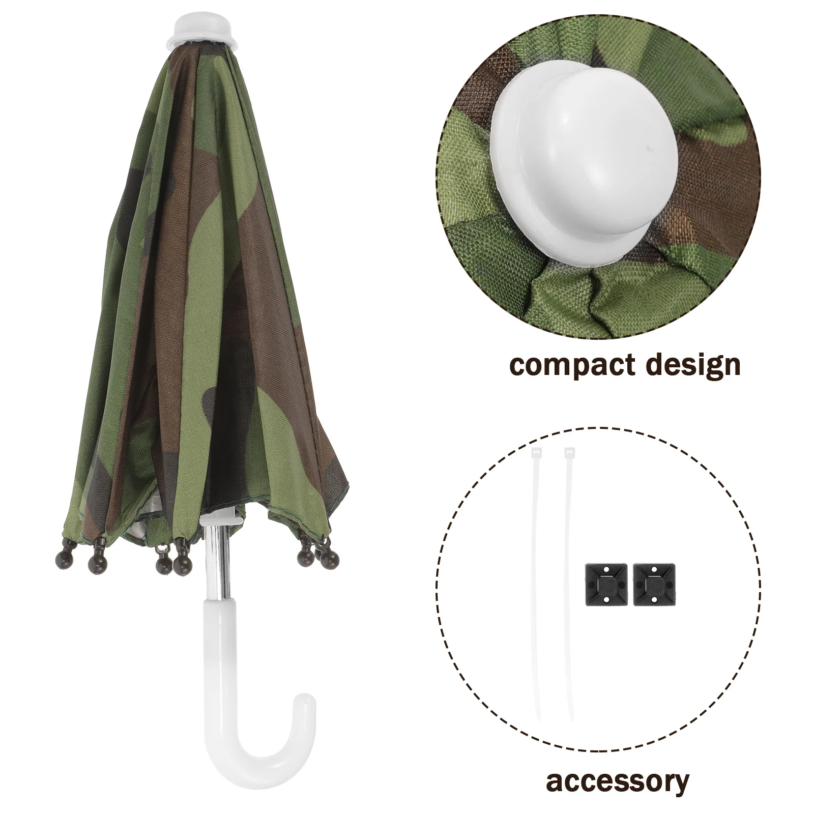 

1 set 1 Set Bike Phone Umbrella Lightweight Waterproof Mini Umbrella For Outdoor Sun Protection Universal Holder Cycling Riding