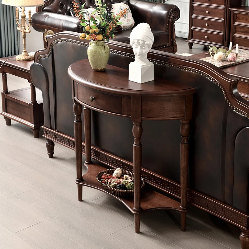 

Luxury Modern American Vintage Living Room Console Table Entrance Console Table Hall Drawers Storage Wohnzimmer Tisch Furniture