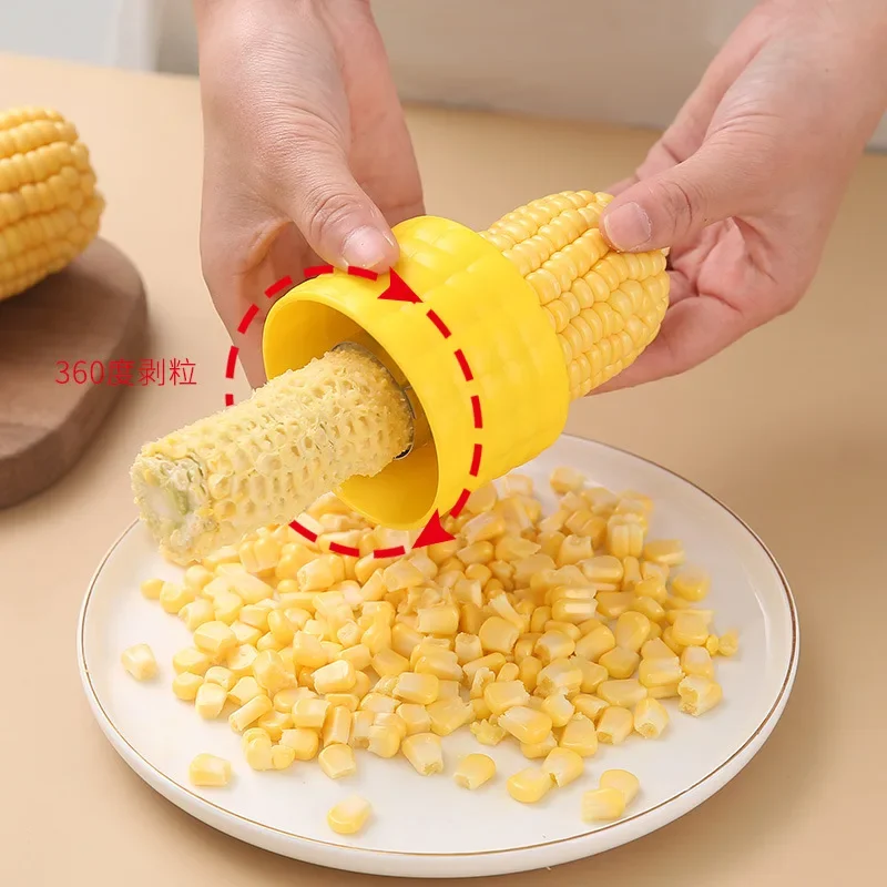 1PC Rotary Corn Peeler Planed Corn Kernel Separator Household 304 Stainless Steel Corn Thresher Kitchen Gadget Free Shipping