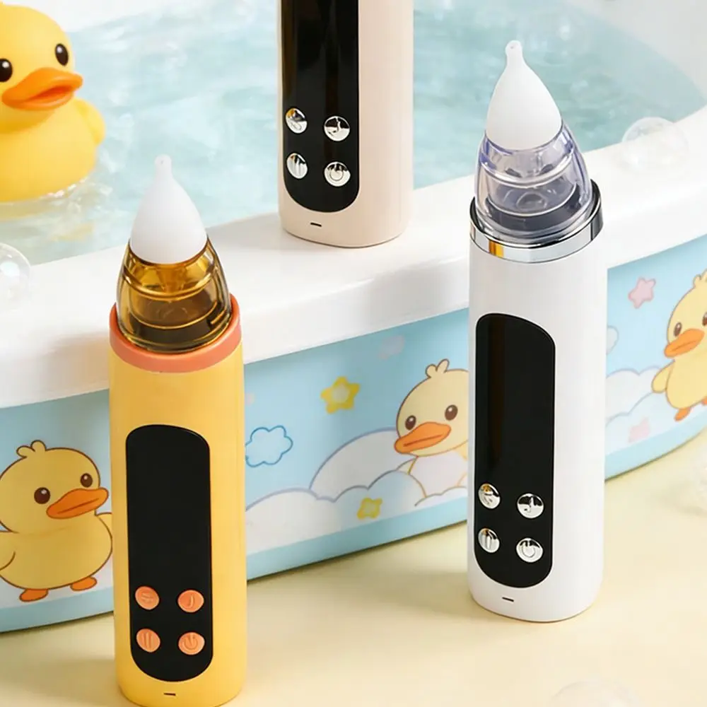USB Rechargeable Electric Baby Nasal Aspirator Rhinitis Cleaner 5 Modes Infant Nose Cleaner Food Grade Silicone Washable