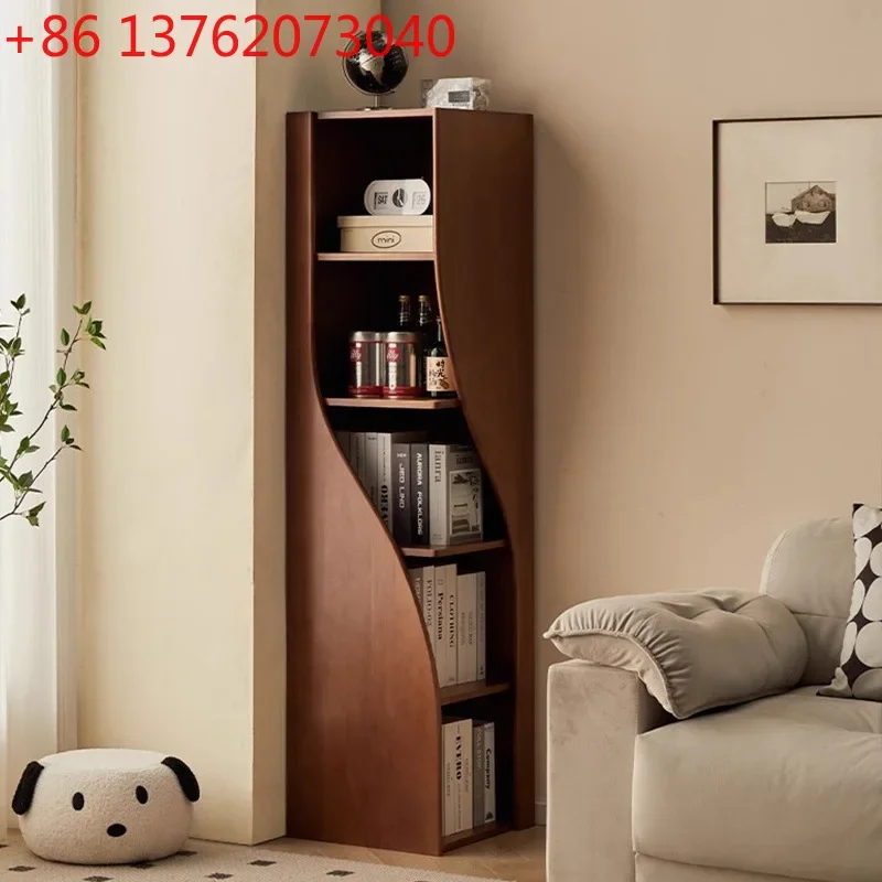 Solid wood corner cabinet Triangle cabinet Corner rack Living room corner cabinet
