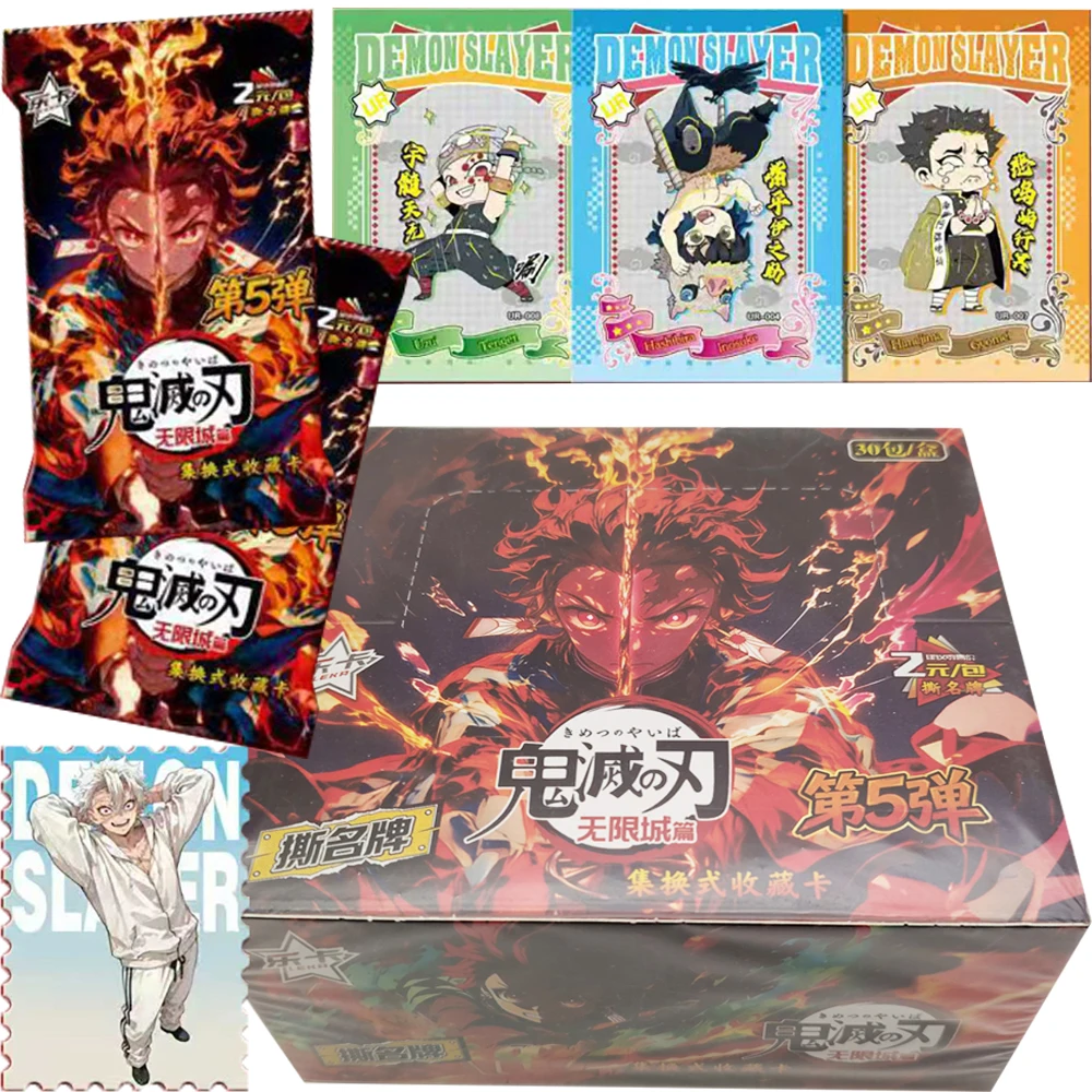 

Fantasy Adventure Anime Demon Slayer Celebrity Periphery Cards Highly Beloved Cartoon Practical Exquisite Cards Boys Girls Gifts