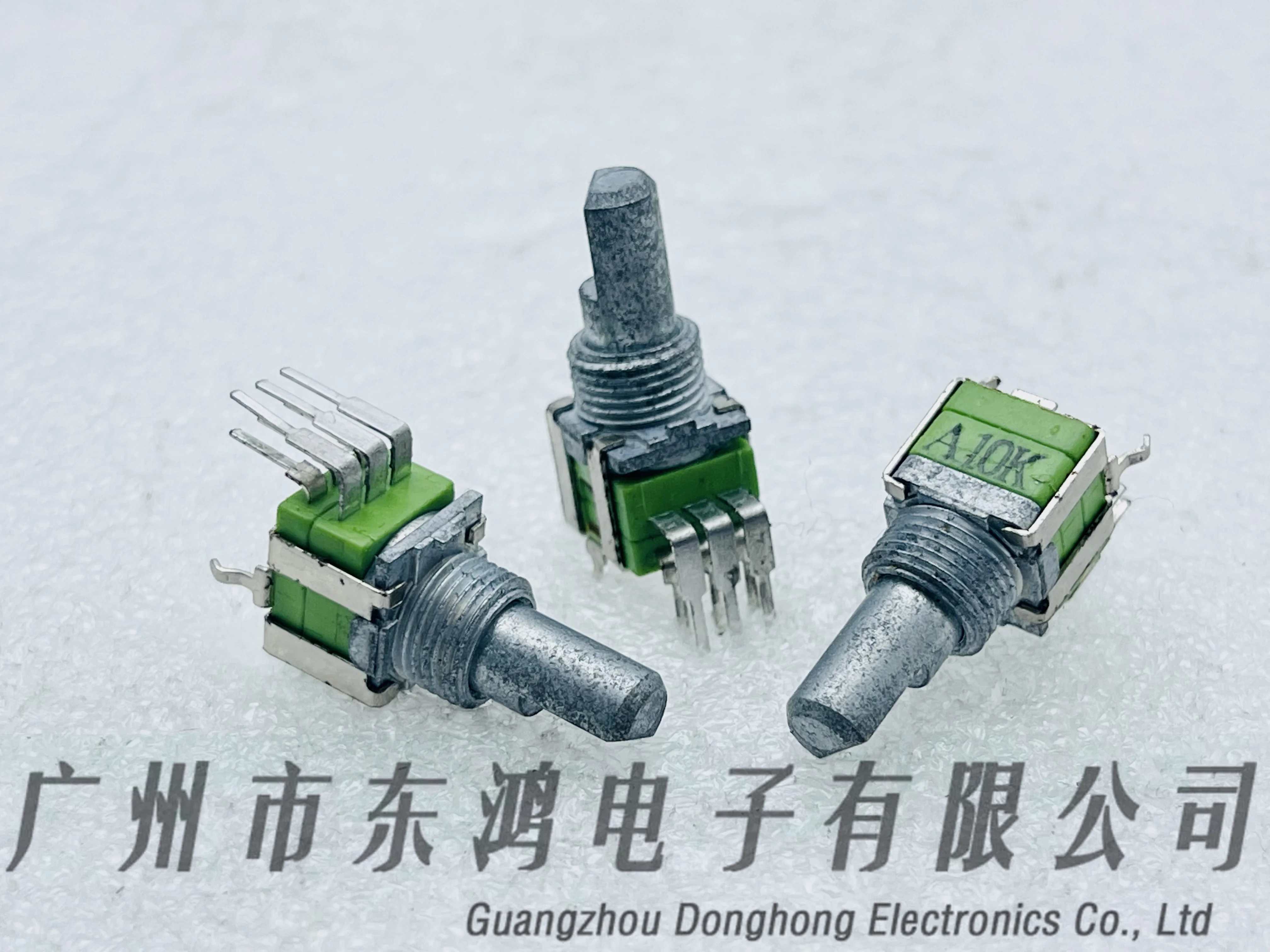 1PCS ALPHA Taiwan RD092F Precision Dual Potentiometer Sound Mixer A10K shaft length 15mm half shaft
