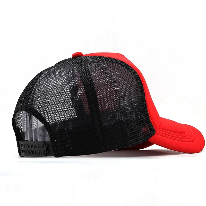 Summer Unisex Men Fishing Baseball Caps Women Breathable Mesh Snapback Hats Red Black Casual Sport Hats 3D Printing Cap