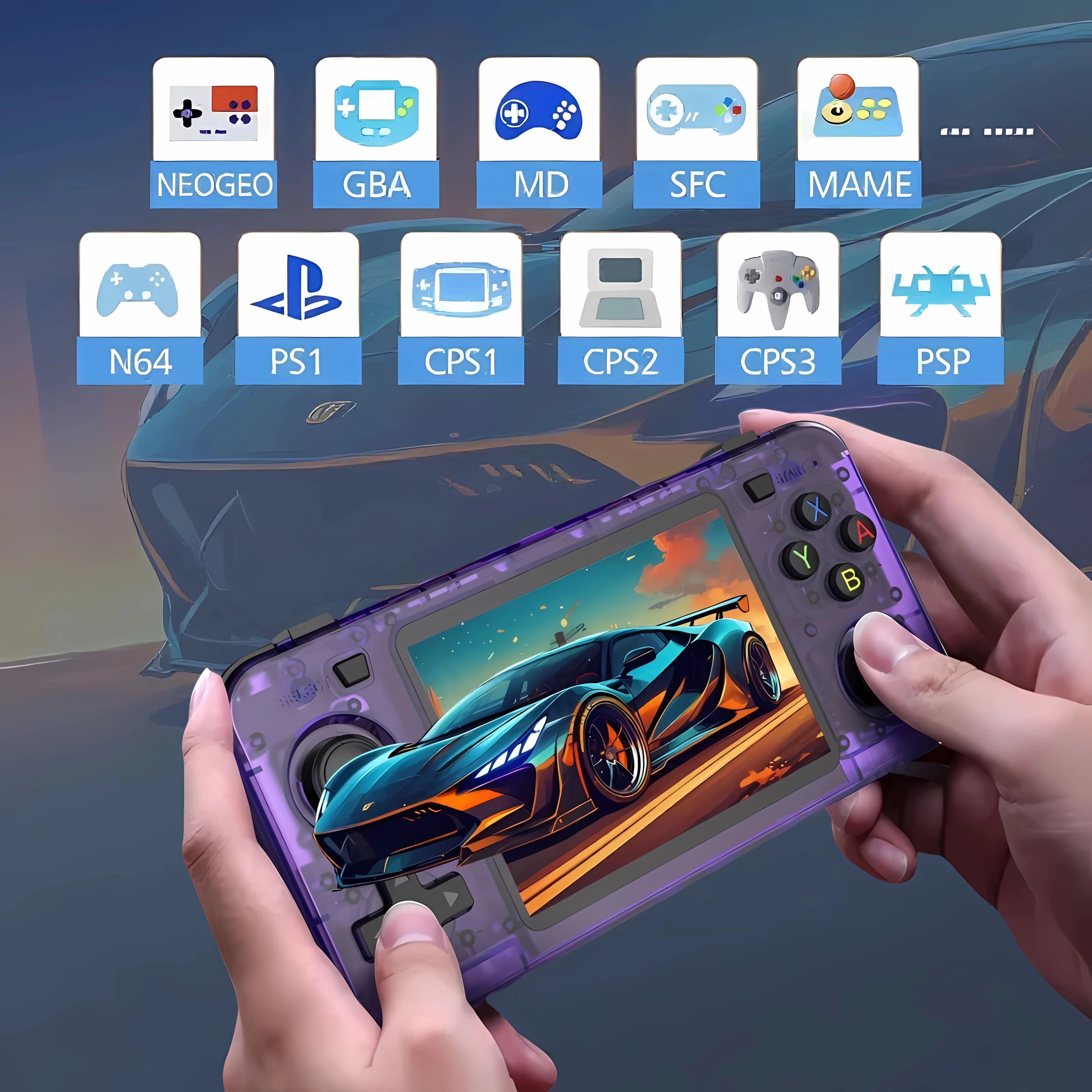 R36H Retro Handheld Video Game Console Linux System 3.5-inch IPS Screen Portable Handheld Video Player view 6