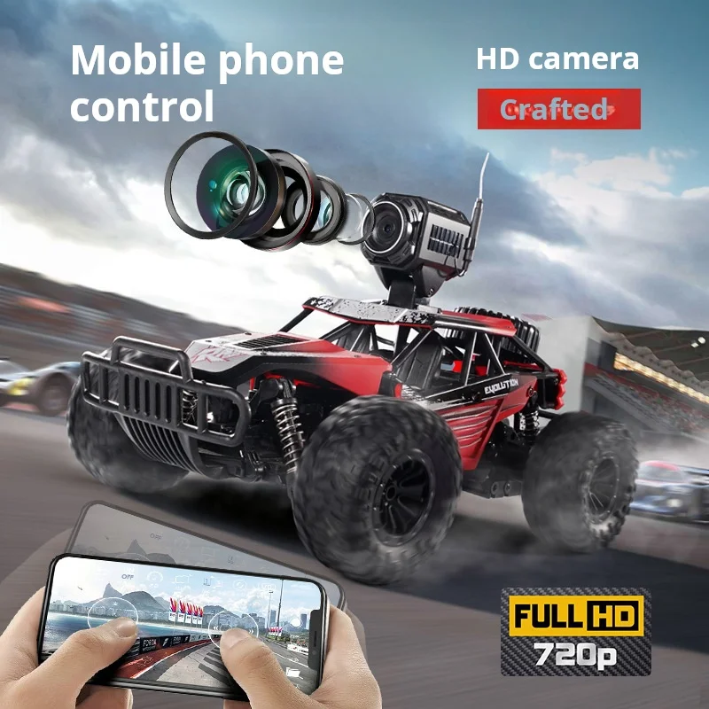 RC Four-way vehicle off-road vehicle high-speed mobile phone control real-time WIFI image transmission 200W camera remote-contro