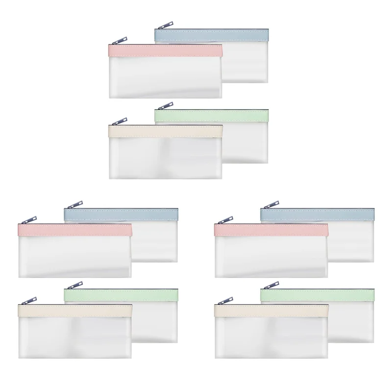 

AP-12 шт. Сумки для денег на молнии, конверты для наличных денег, мешочек для денег, прозрачные банковские депозитные сумки, банковская сумка, сумка для денег, сумка для монет