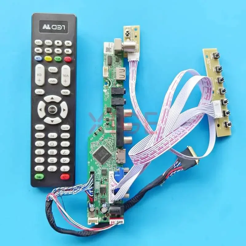 

Плата драйвера контроллера для Φ/TLB1 LP089WS1-TLA1 Kit USB + AV + VGA + HDMI 1024x600 LVDS 40 Pin TV Analog 8,9"